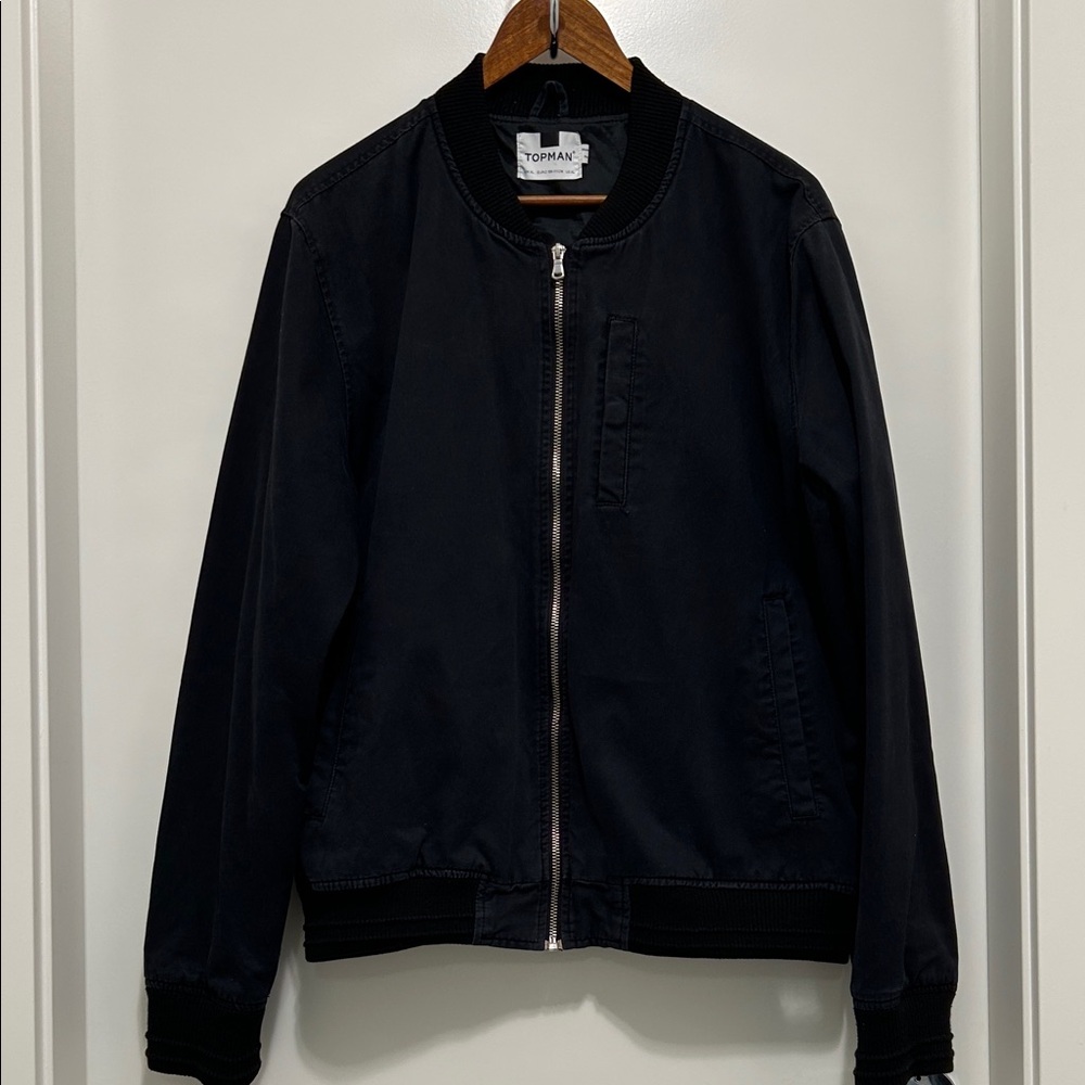Topman Midnight Black Casual Jacket